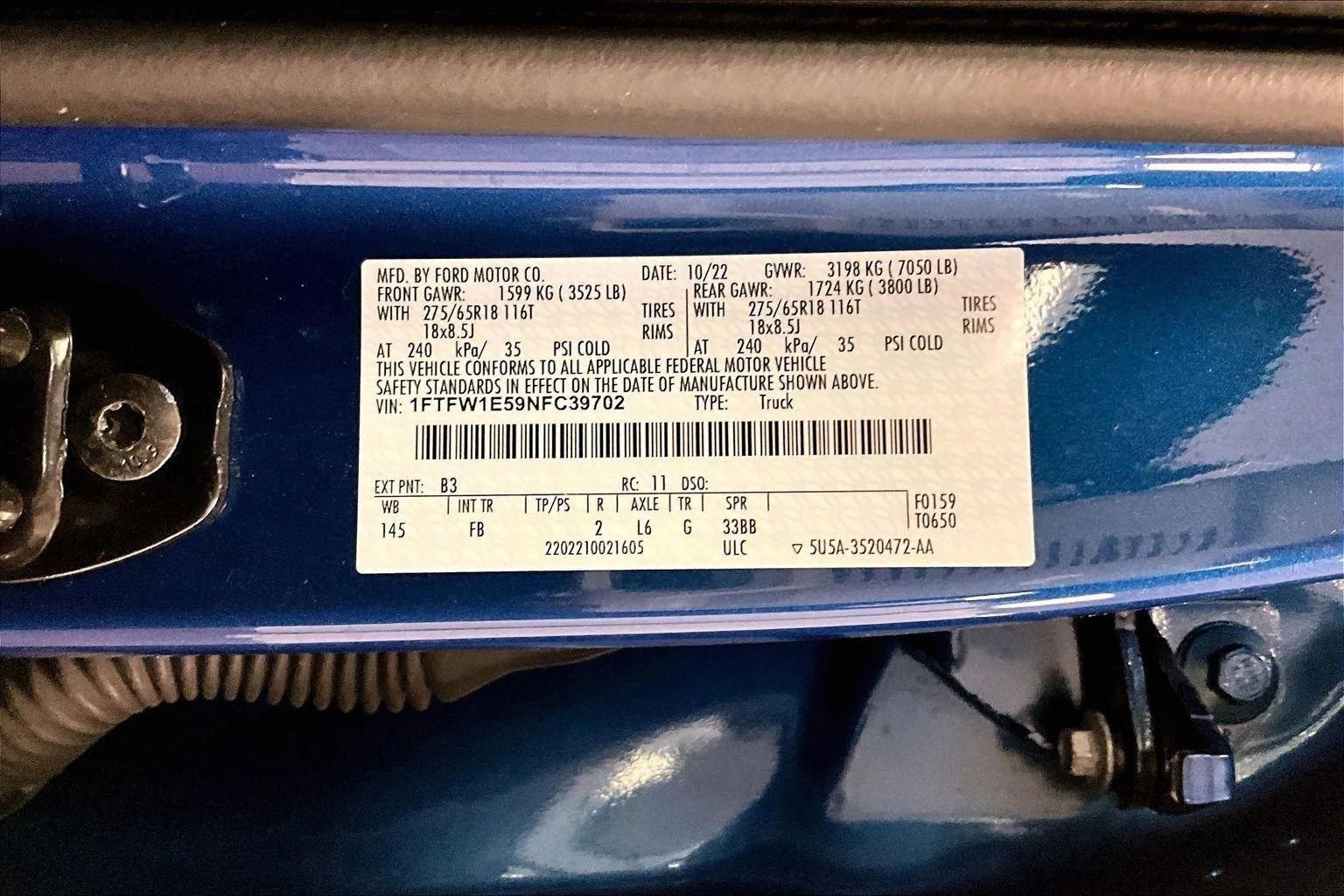 Certified 2022 Ford F150 XLT w/ Equipment Group 302A High image 33