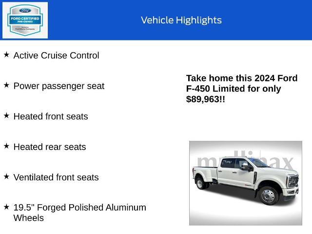 Certified 2024 Ford F450 Limited w/ FX4 Off-Road Package image 19