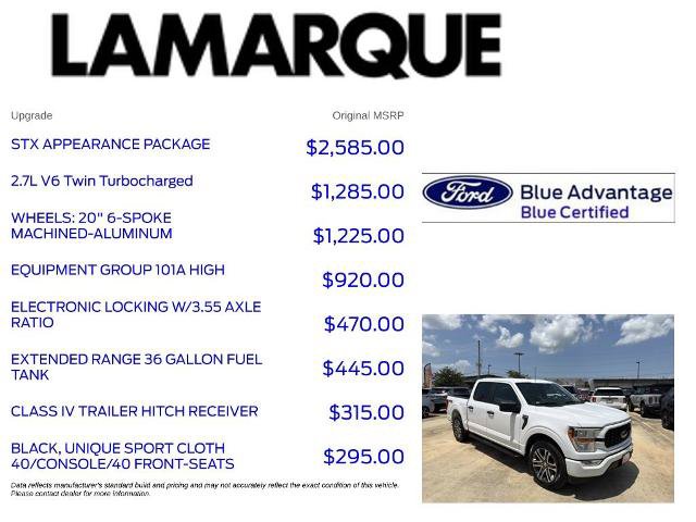 Certified 2022 Ford F150 XL w/ STX Appearance Package RWD image 10