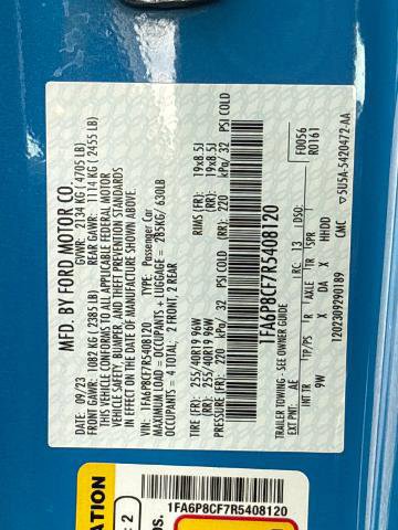 Certified 2024 Ford Mustang GT Premium w/ Mustang Nite Pony Package image 12