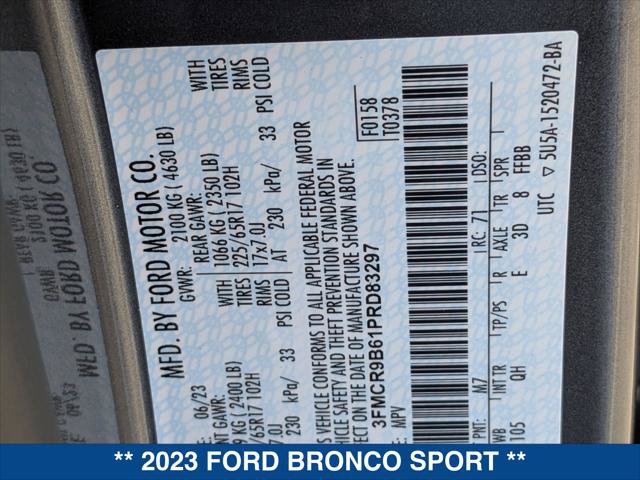 Certified 2023 Ford Bronco Sport Big Bend AWD/4WD image 24