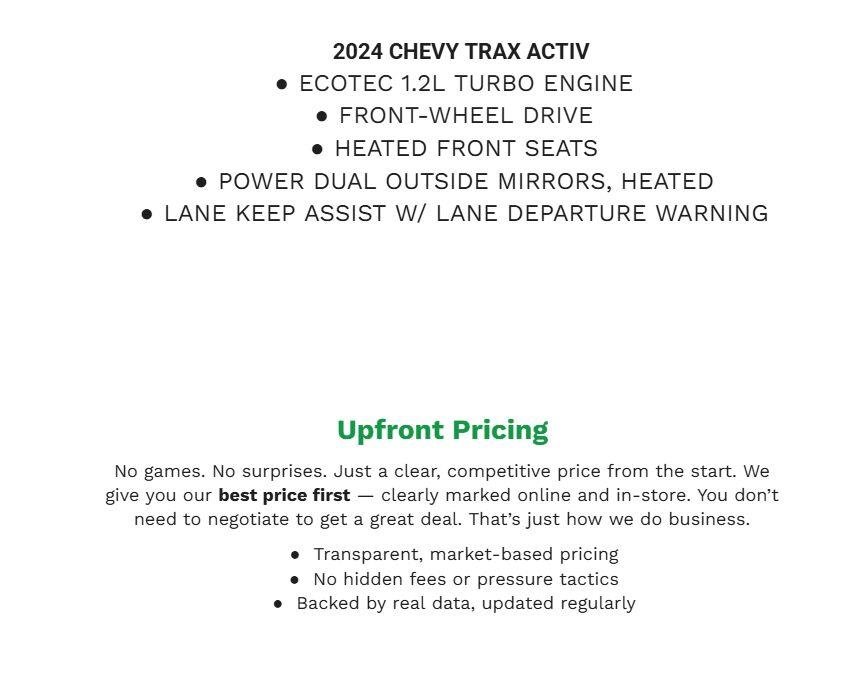 Used 2024 Chevrolet Trax ACTIV FWD image 2