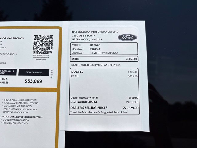 Certified 2024 Ford Bronco Badlands w/ Sasquatch Package AWD/4WD image 4