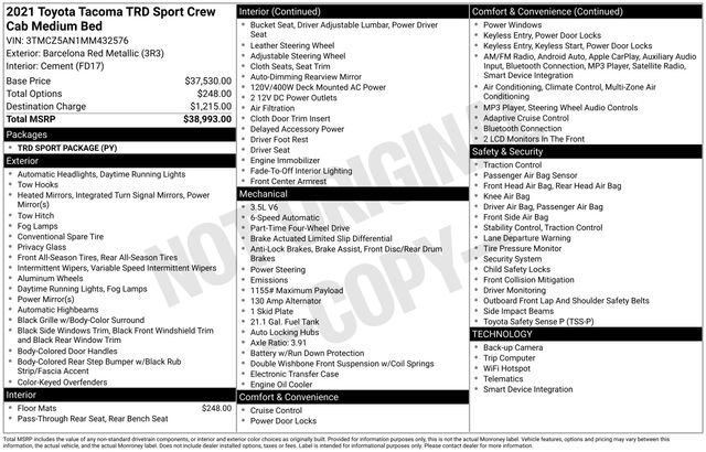 Used 2021 Toyota Tacoma TRD Sport image 33