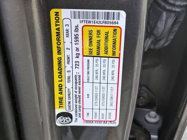 Certified 2020 Ford F150 Platinum w/ Equipment Group 701A Luxury AWD/4WD image 14