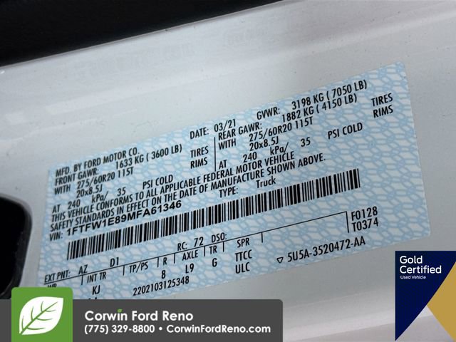 Certified 2021 Ford F150 King Ranch w/ Equipment Group 601A High image 37