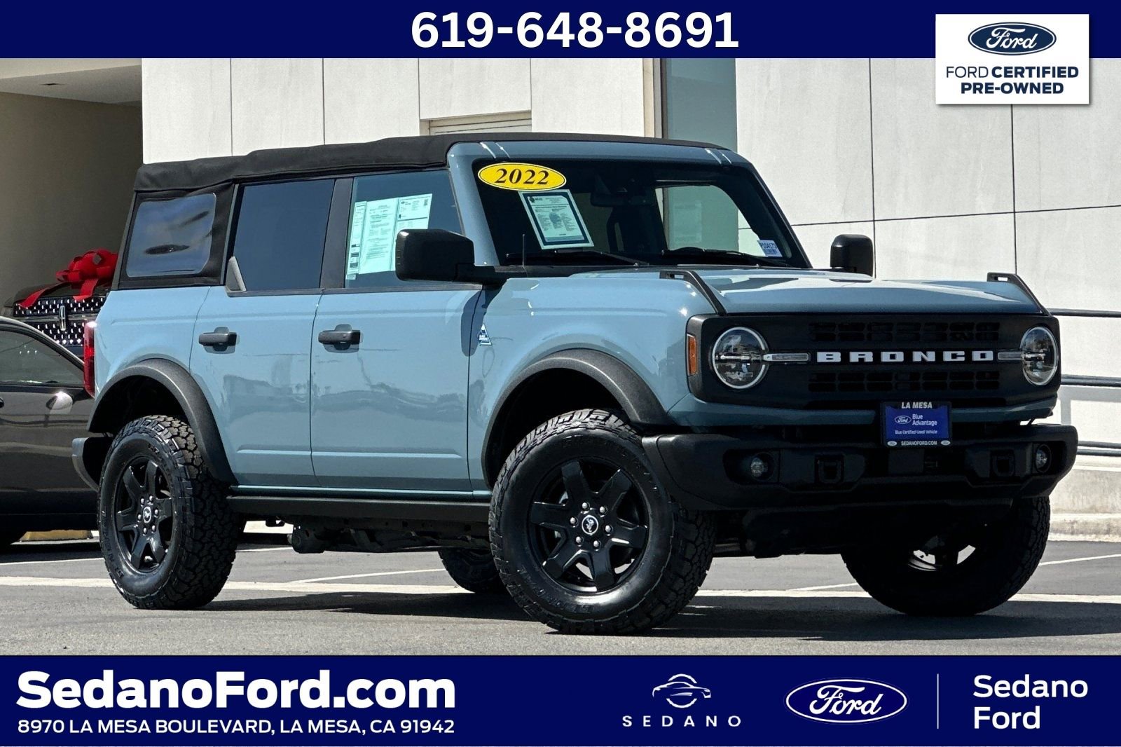 Certified 2022 Ford Bronco Black Diamond