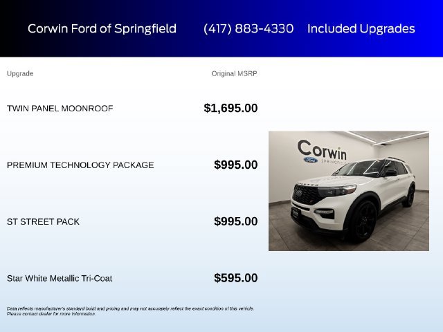 Certified 2020 Ford Explorer ST w/ ST Street Pack AWD/4WD image 6