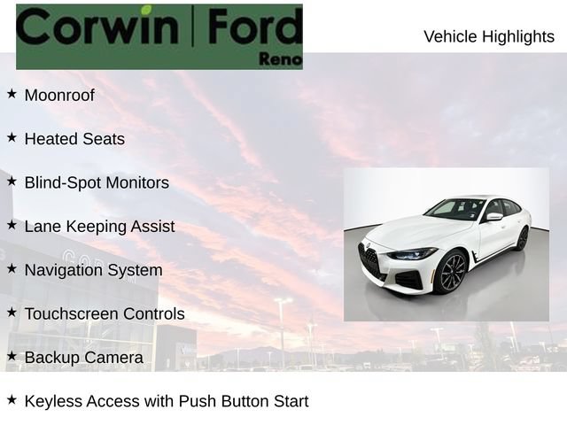 Used 2022 BMW 430i Gran Coupe w/ M Sport Package RWD image 8