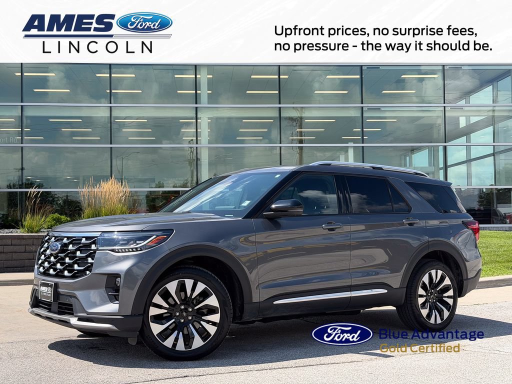 Certified 2025 Ford Explorer Platinum w/ LUX Leather Package AWD/4WD image 1