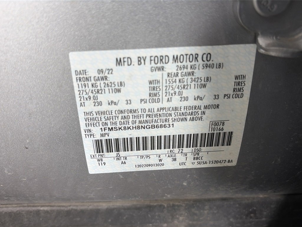 Certified 2022 Ford Explorer ST-Line w/ Class IV Trailer Tow Package image 9