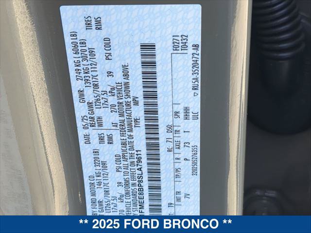 Certified 2025 Ford Bronco Outer Banks AWD/4WD image 24