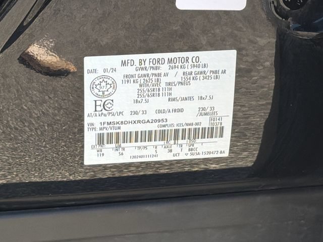 Certified 2024 Ford Explorer XLT AWD/4WD image 36