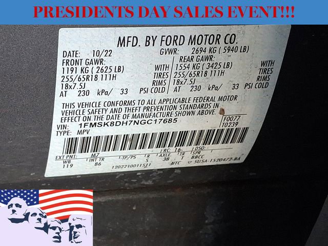 Certified 2022 Ford Explorer XLT w/ Class IV Trailer Tow Package image 27