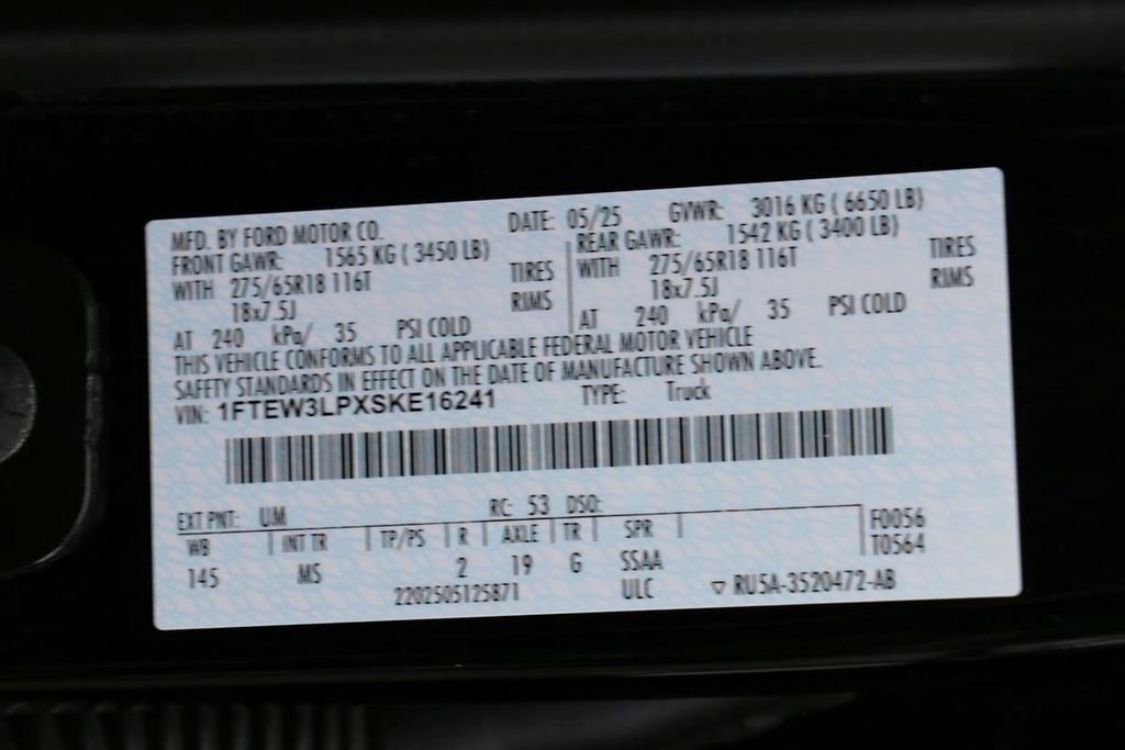 Certified 2025 Ford F150 XLT w/ Equipment Group 301A Standard image 32