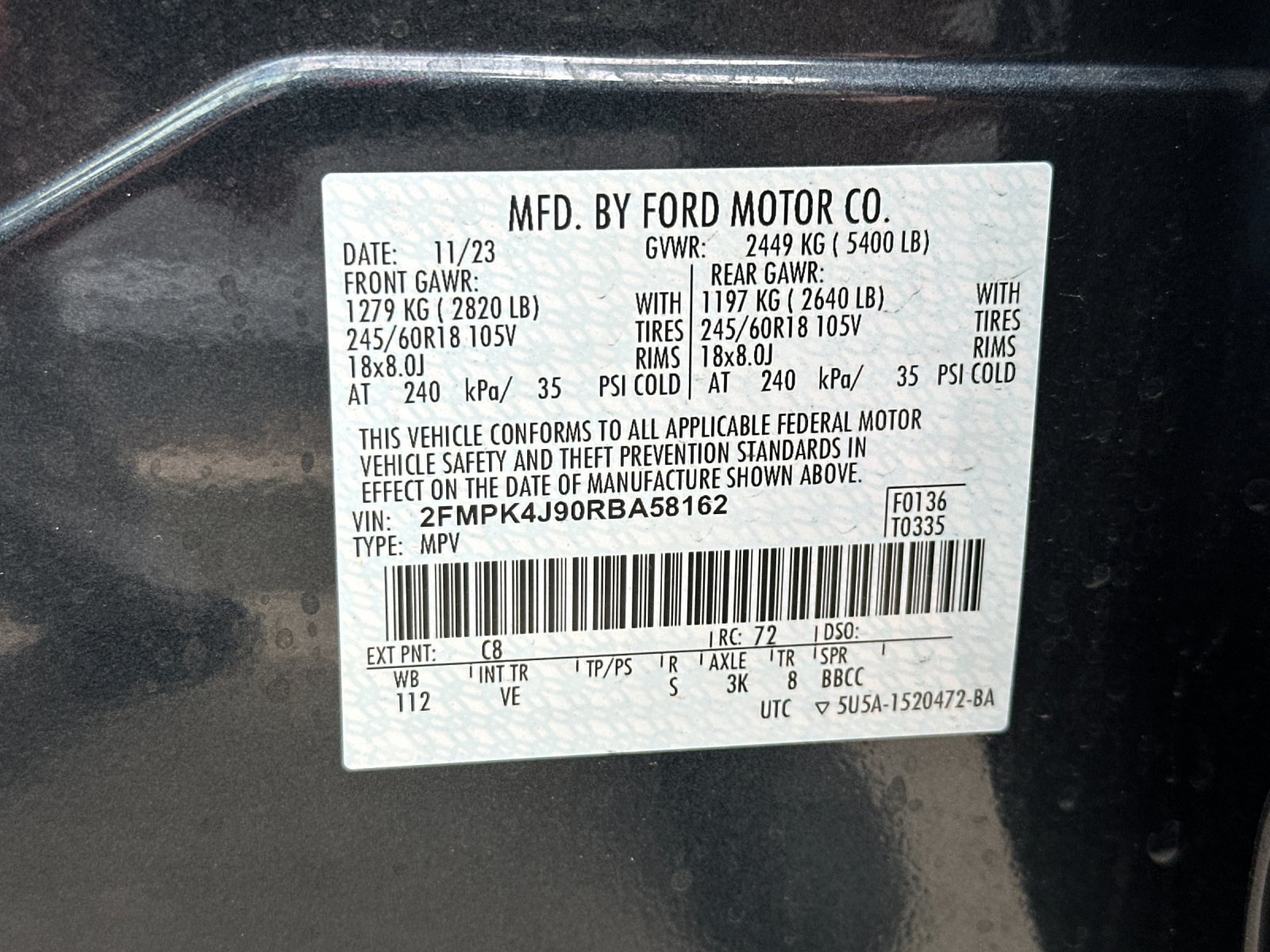 Certified 2024 Ford Edge SEL w/ Convenience Package AWD/4WD image 41