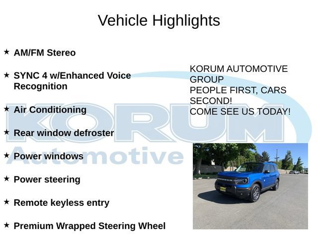 Certified 2025 Ford Bronco Sport Big Bend w/ Convenience Package AWD/4WD image 8