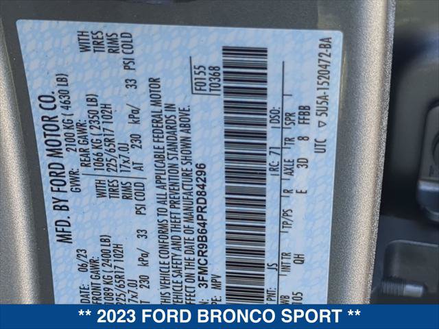 Certified 2023 Ford Bronco Sport Big Bend AWD/4WD image 24
