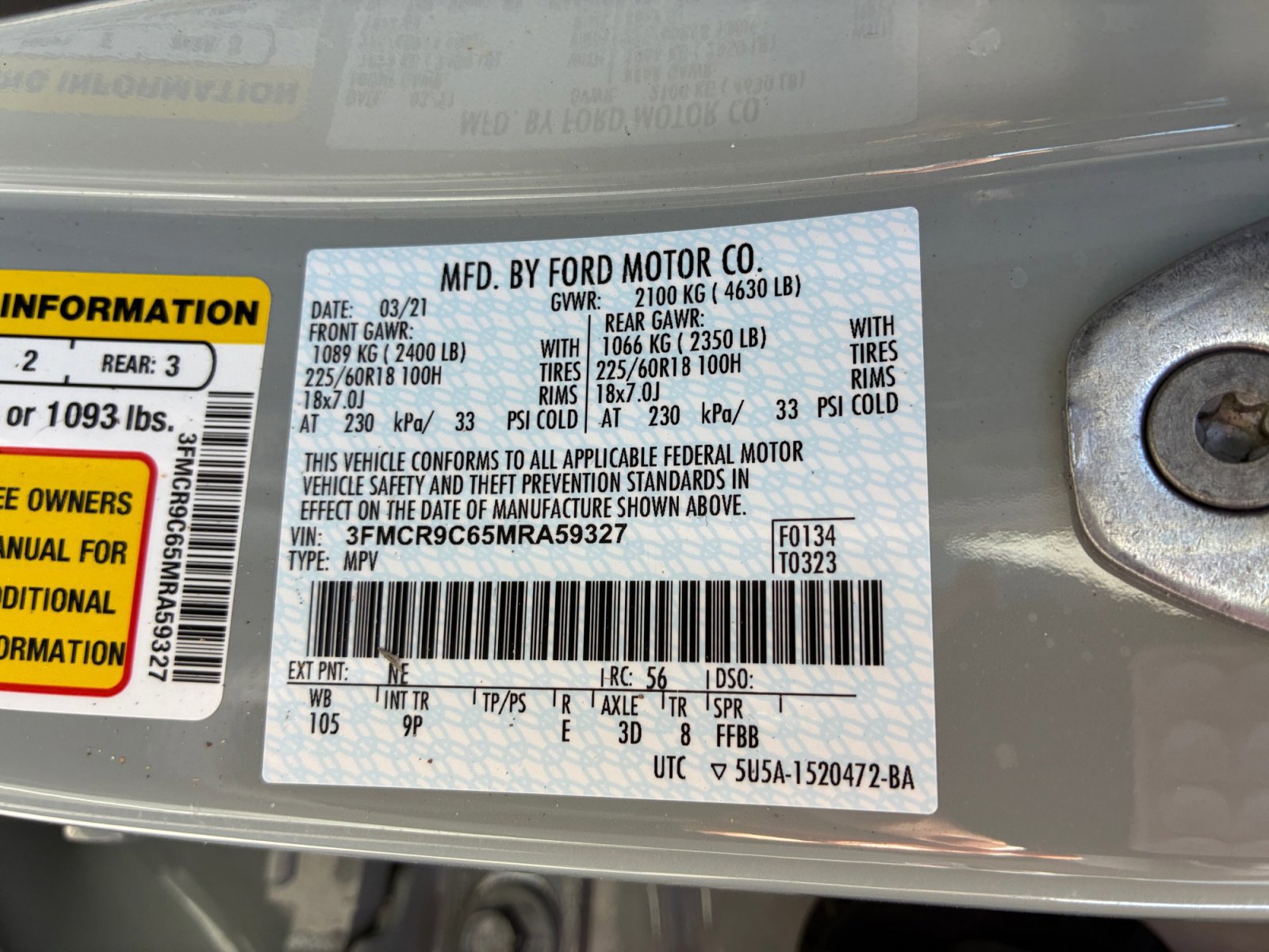 Certified 2021 Ford Bronco Sport Outer Banks image 25