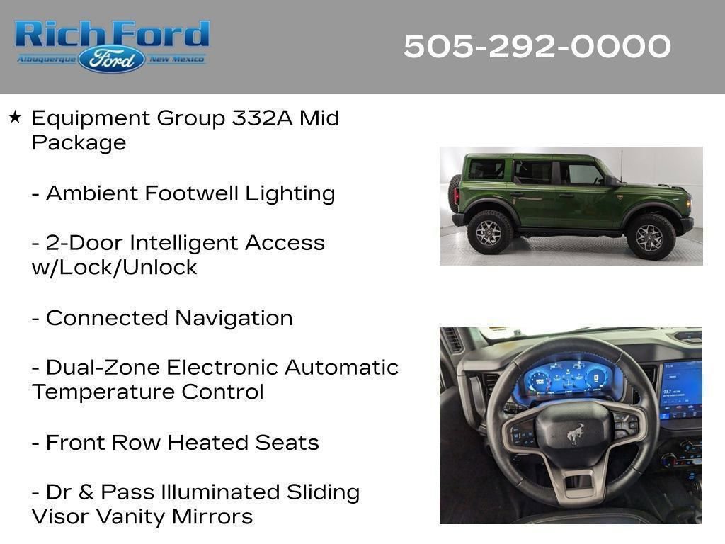 Certified 2025 Ford Bronco Badlands AWD/4WD image 49