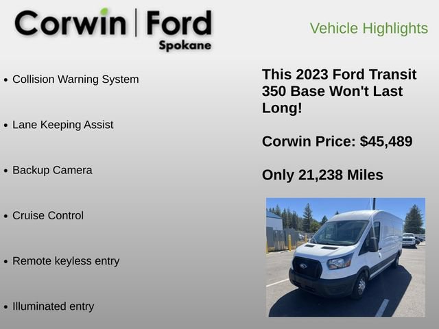 Certified 2023 Ford Transit 350 Medium Roof AWD image 6