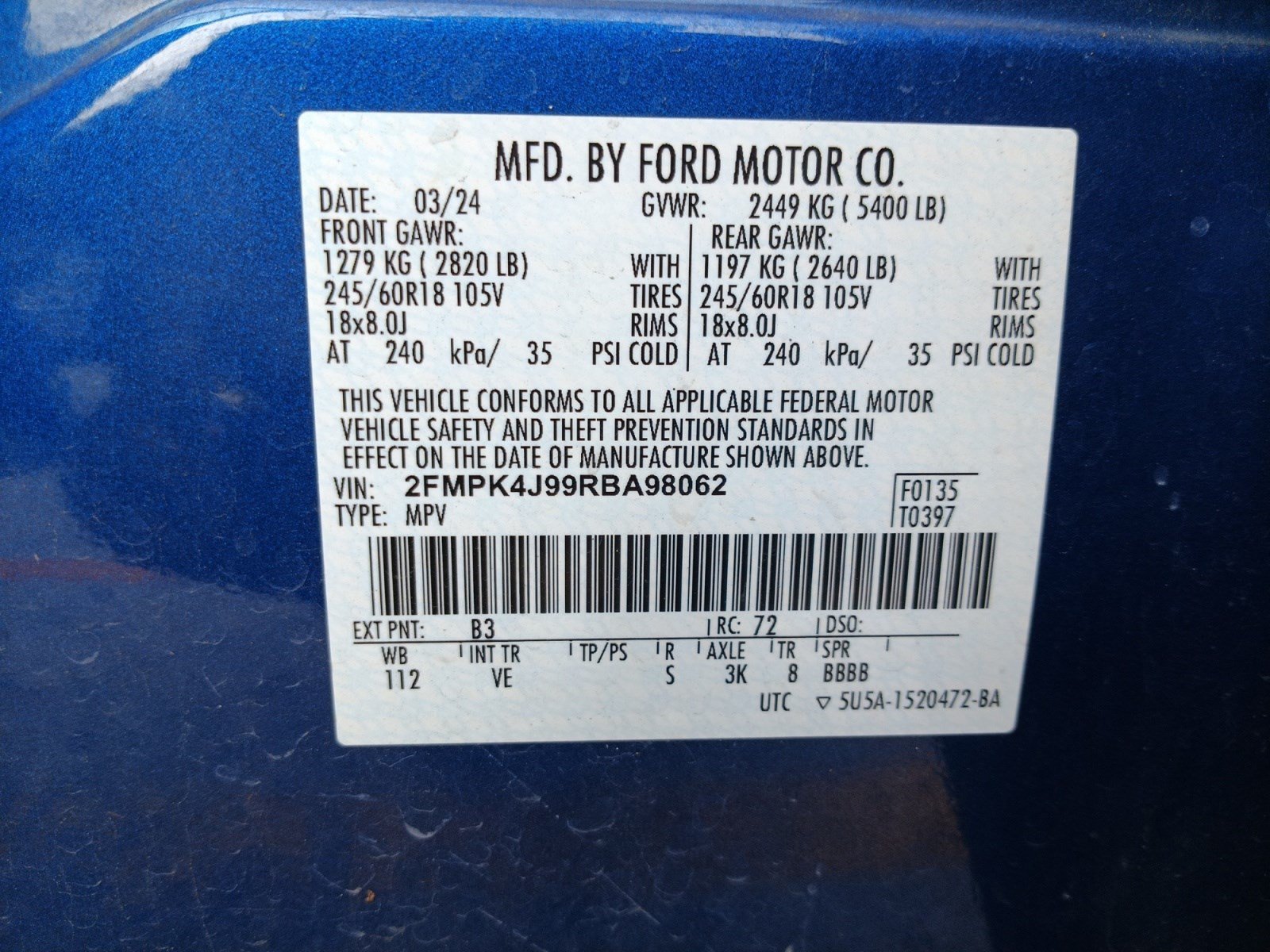 Certified 2024 Ford Edge SEL AWD/4WD image 22