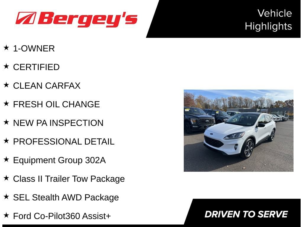 Certified 2022 Ford Escape SEL w/ SEL Stealth AWD Package image 8