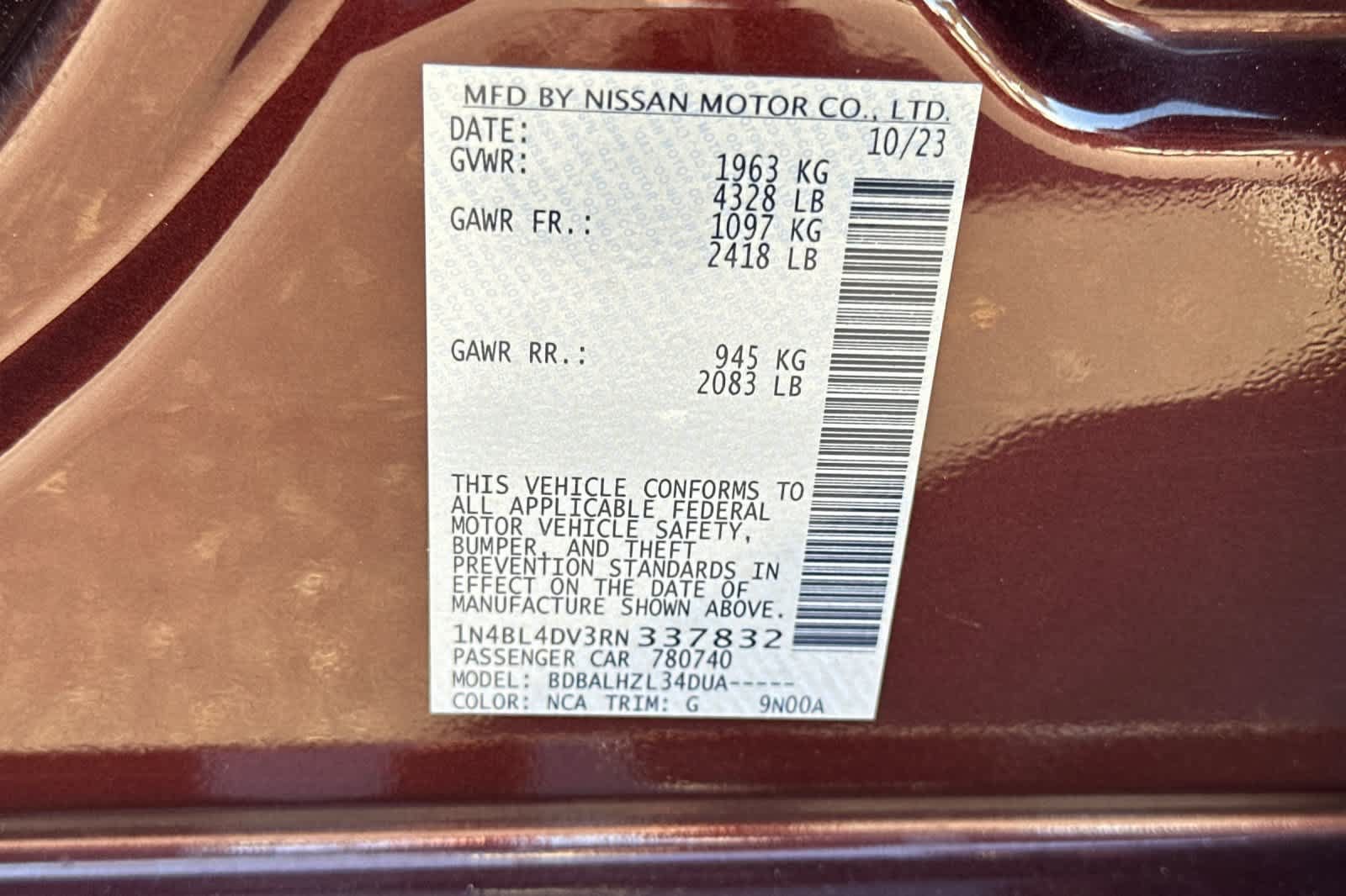 Used 2024 Nissan Altima 2.5 SV FWD image 28