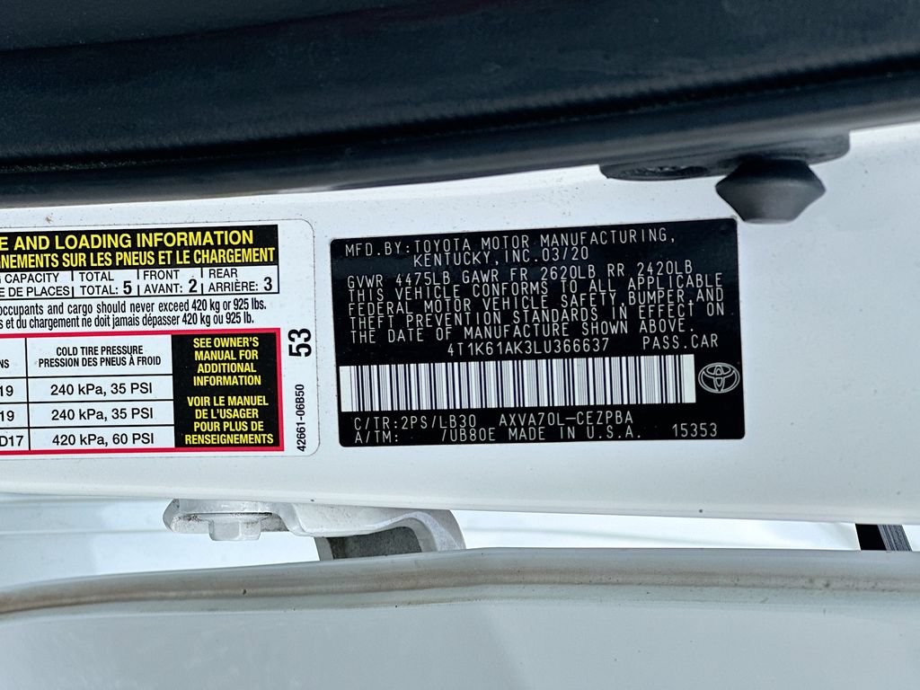 Used 2020 Toyota Camry XSE FWD image 27
