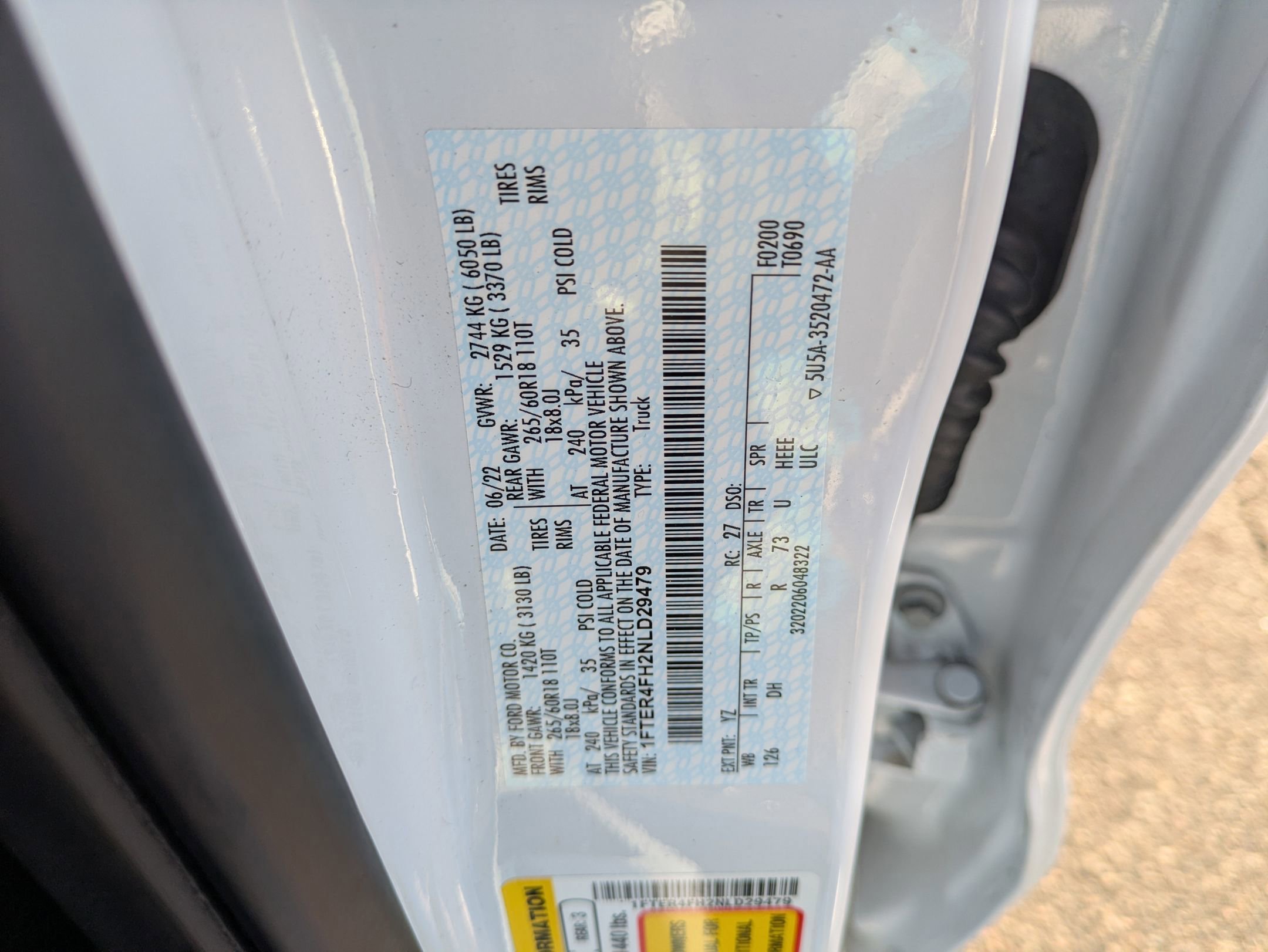 Certified 2022 Ford Ranger Lariat w/ Equipment Group 501A High image 33