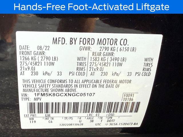 Certified 2022 Ford Explorer ST w/ Equipment Group 401A AWD/4WD image 25