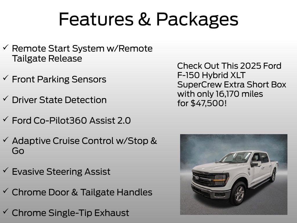 Certified 2025 Ford F150 XLT w/ Equipment Group 302A MID AWD/4WD image 8