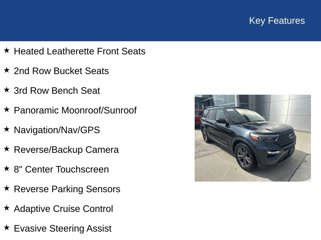 Certified 2023 Ford Explorer XLT w/ Equipment Group 202A RWD image 34
