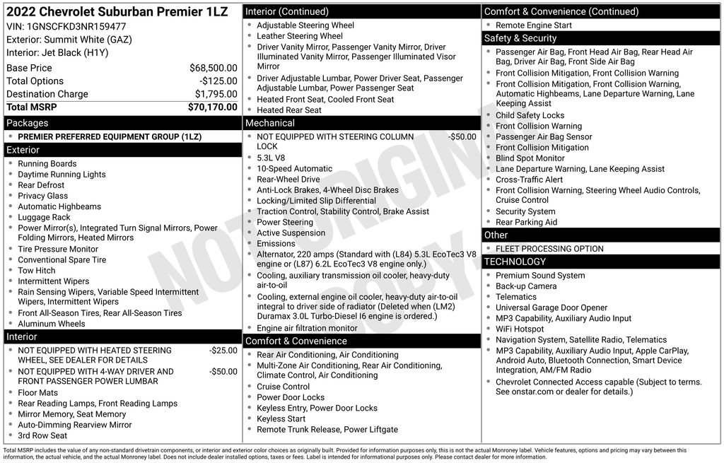 Used 2022 Chevrolet Suburban Premier RWD image 5