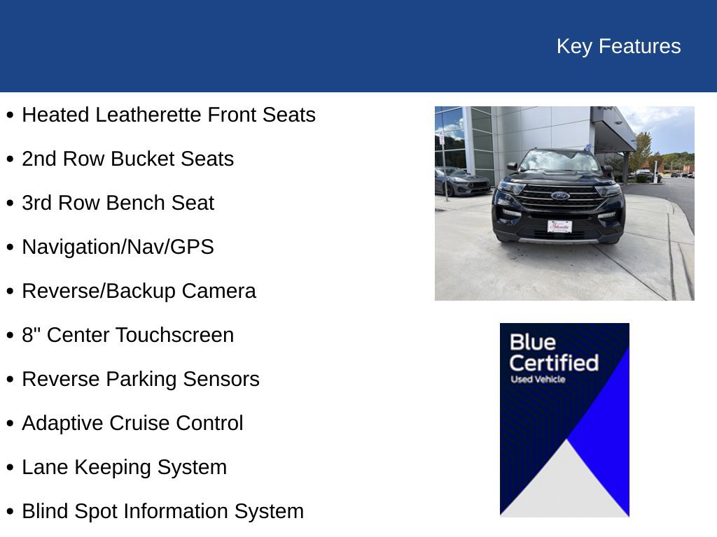 Certified 2023 Ford Explorer XLT w/ Equipment Group 202A RWD image 32