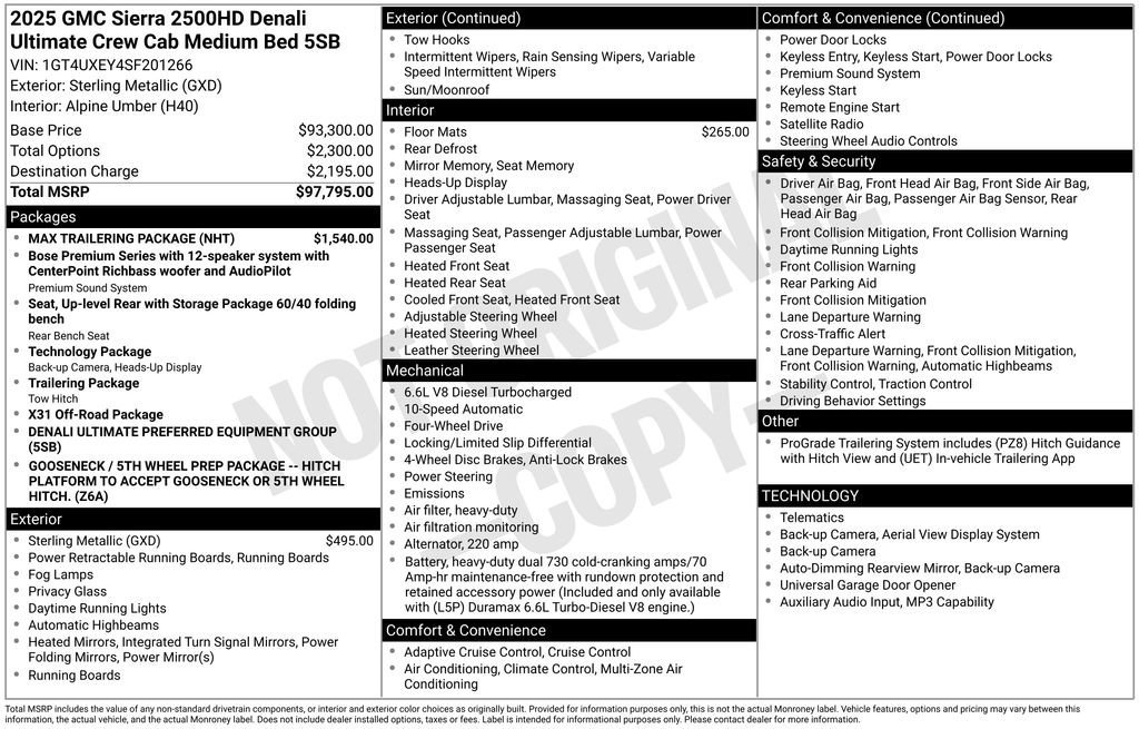 Used 2025 GMC Sierra 2500 Denali Ultimate w/ Max Trailering Package image 11