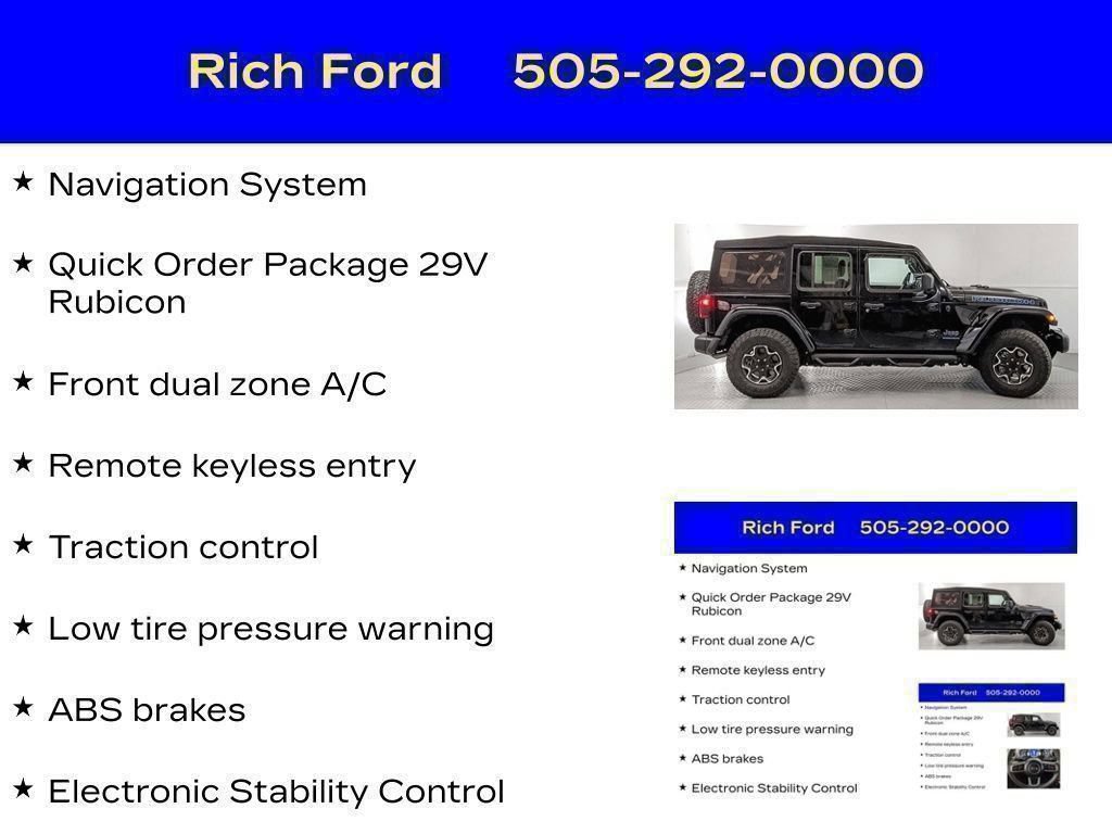 Used 2023 Jeep Wrangler Unlimited Rubicon 4xe AWD/4WD image 35