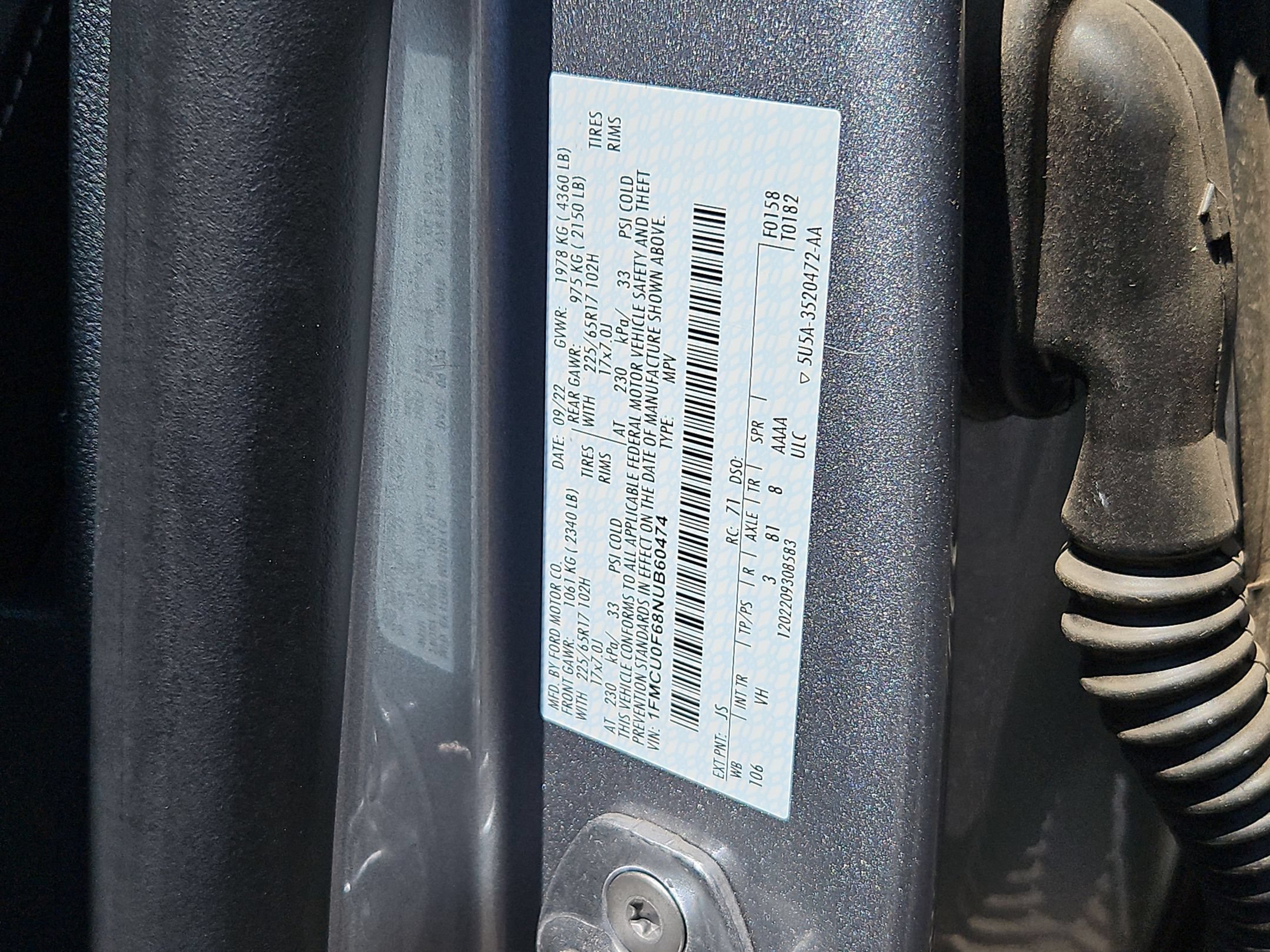 Certified 2022 Ford Escape S FWD image 27