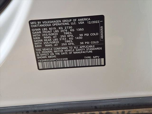 Used 2023 Volkswagen Atlas SE AWD/4WD image 25