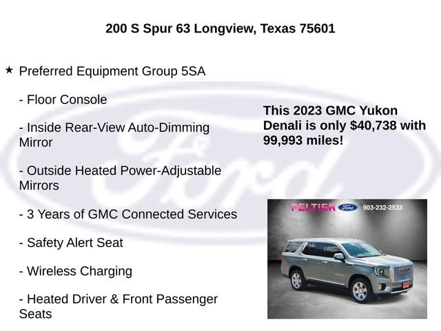 Used 2023 GMC Yukon Denali w/ Max Trailering Package RWD image 10