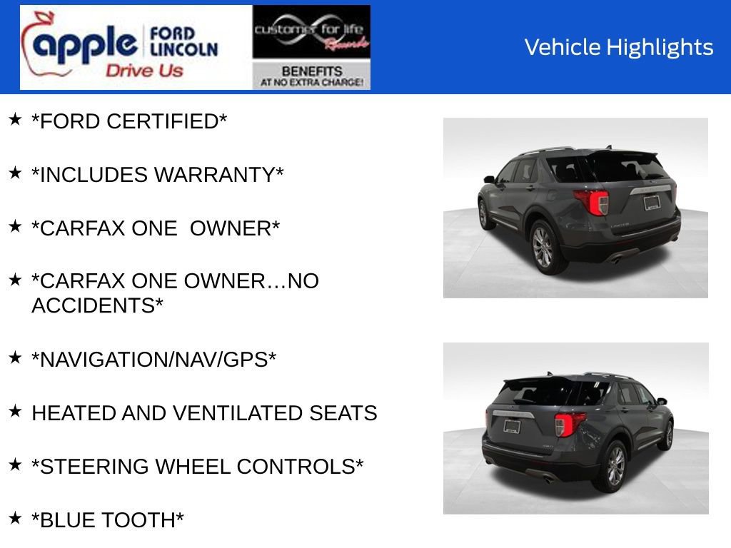 Certified 2023 Ford Explorer Limited w/ Equipment Group 301A image 11
