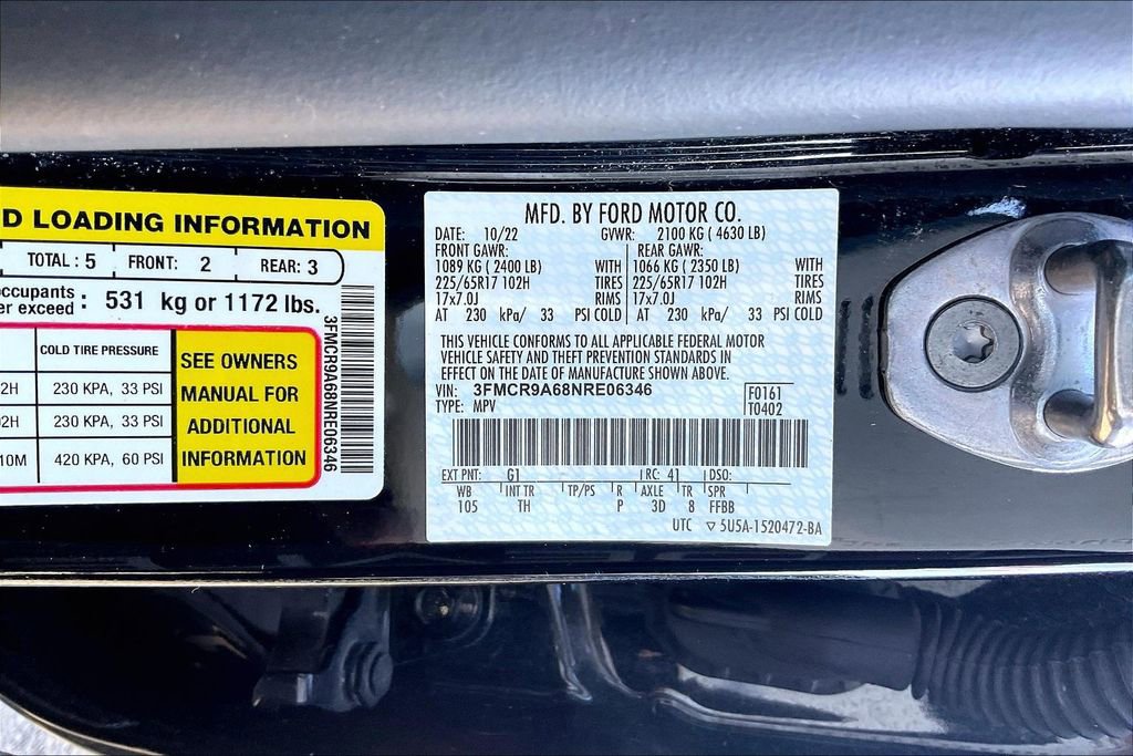 Certified 2022 Ford Bronco Sport Base image 29