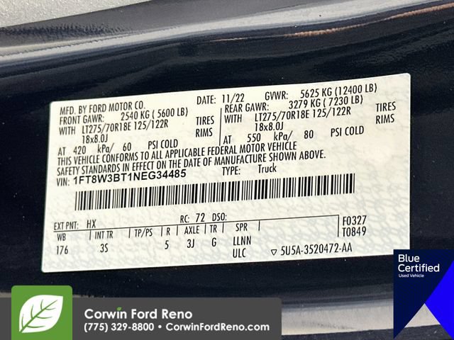 Certified 2022 Ford F350 XLT w/ XLT Premium Package AWD/4WD image 36