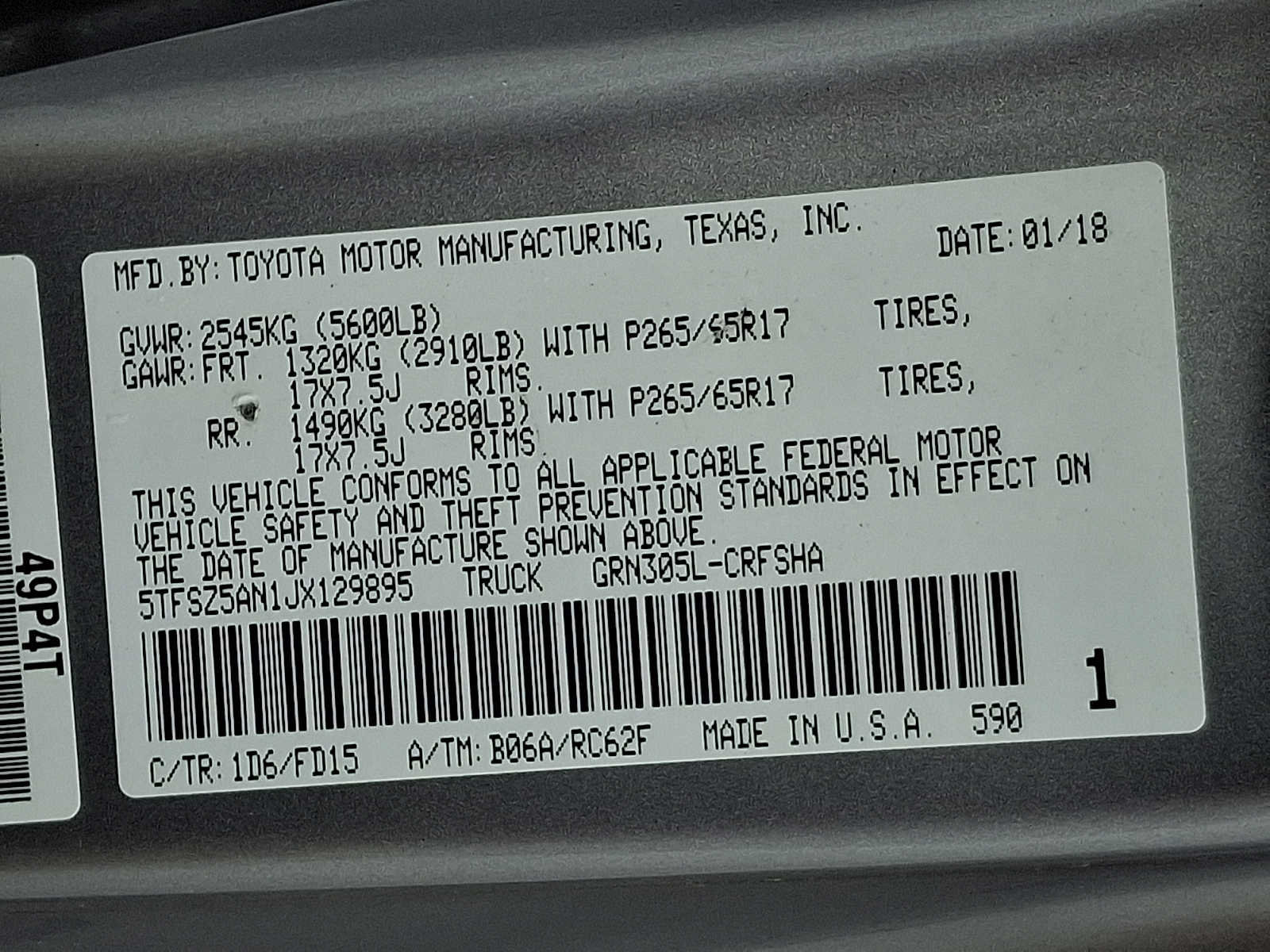 Used 2018 Toyota Tacoma TRD Sport AWD/4WD image 28