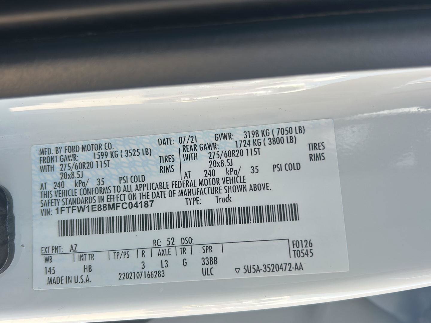 Certified 2021 Ford F150 Lariat AWD/4WD image 39