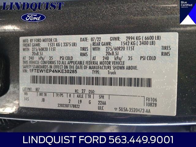 Certified 2022 Ford F150 XL w/ STX Appearance Package AWD/4WD image 19
