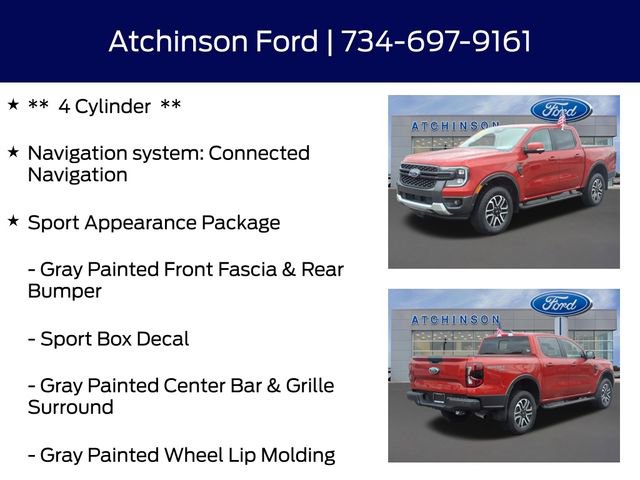 Certified 2024 Ford Ranger Lariat AWD/4WD image 13