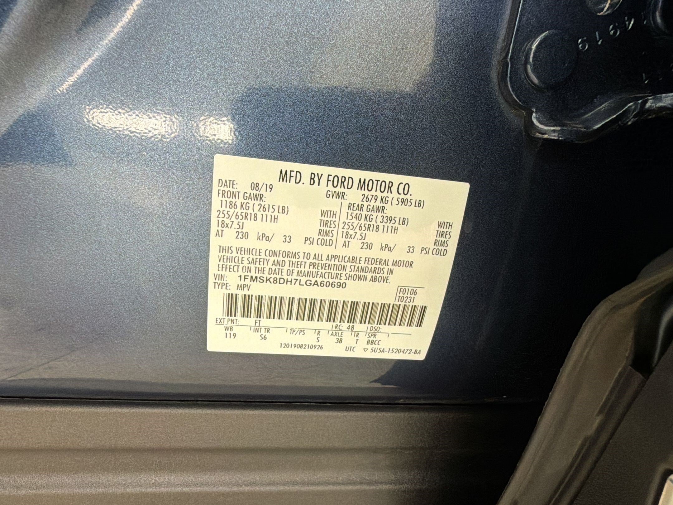 Certified 2020 Ford Explorer XLT w/ Equipment Group 202A AWD/4WD image 24