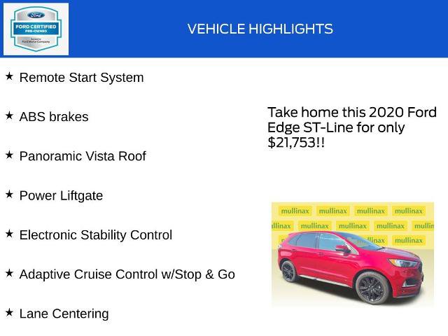 Certified 2020 Ford Edge ST-Line w/ Cold Weather Package AWD/4WD image 19