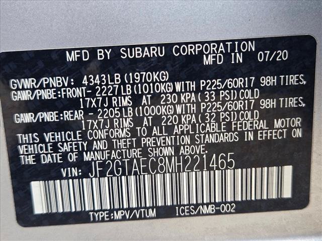 Used 2021 Subaru Crosstrek 2.0i Premium w/ Moonroof Package AWD/4WD image 19